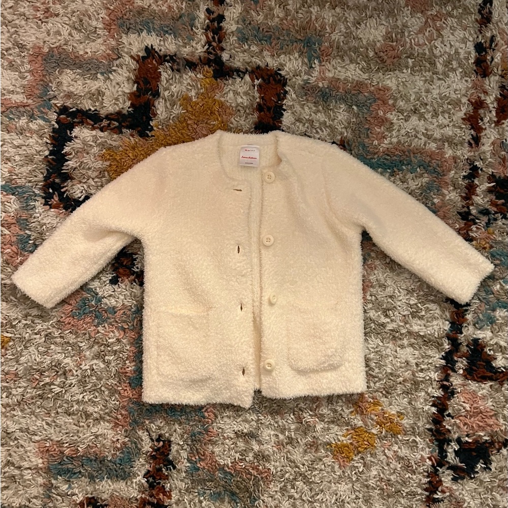 Hanna Andersson Marshmallow Cardigan.  Size US 3T. Worn once.